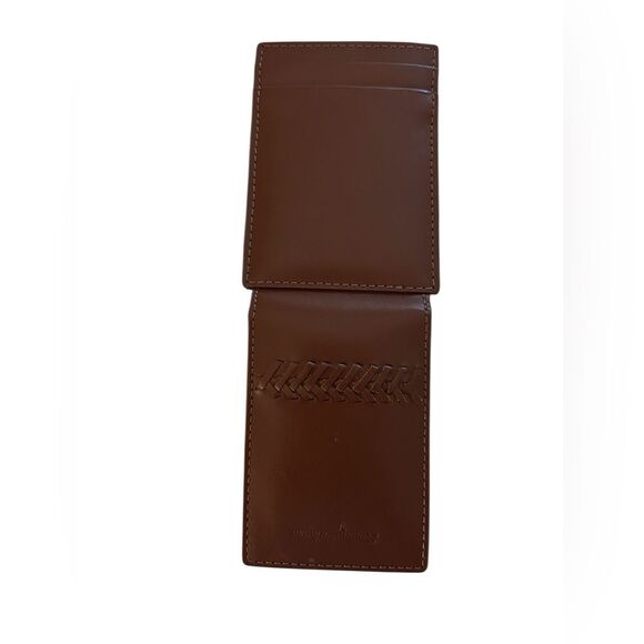 Tommy Bahama Magnetic Money Card holder Leather Wallet, Brown, NWT - Picture 6 of 9